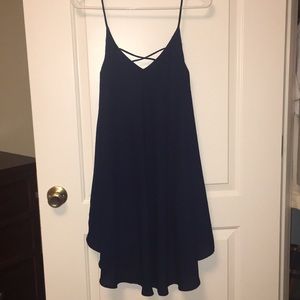 Cross cross navy slip